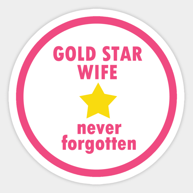 Gold Star Wife Sticker by Girona